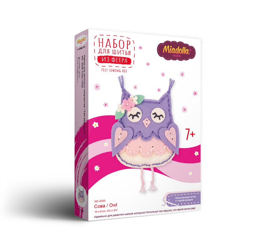 Набор для шитья игрушки из фетра "Сова", Miadolla