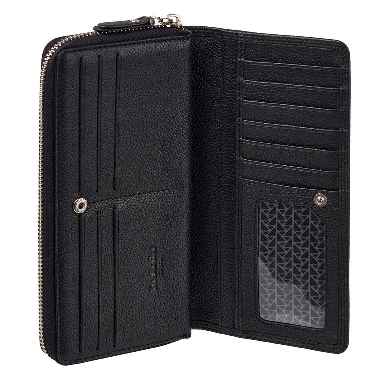 Портмоне Dr.Koffer 20,5*10 см нат. кожа, черный