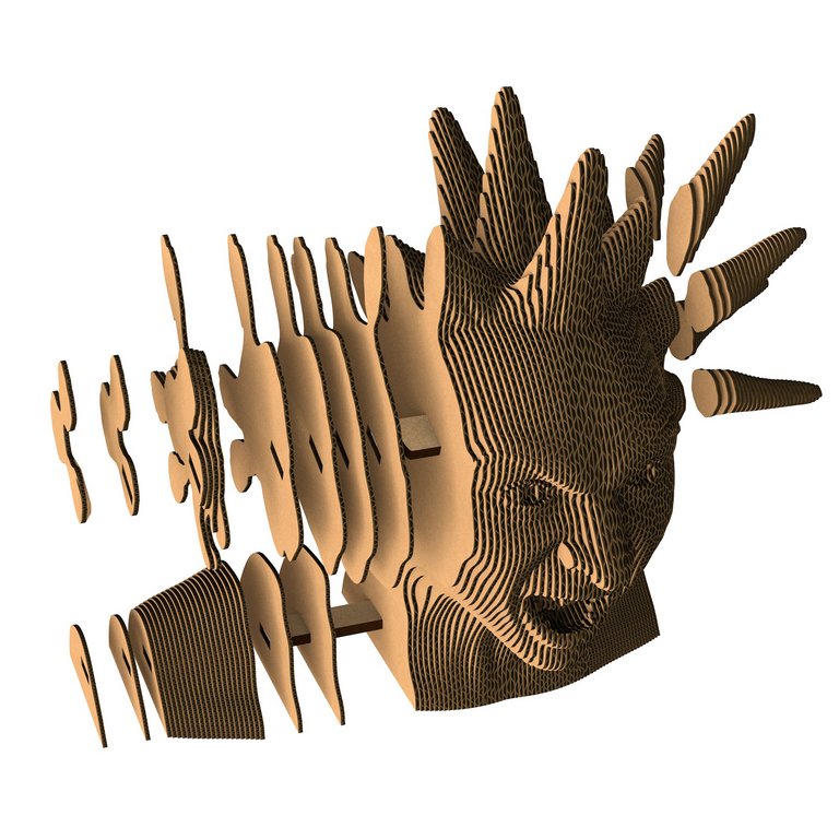 Сборная модель из гофрокартона "Горшок" h=23см, 381 дет., 6+, 5cult