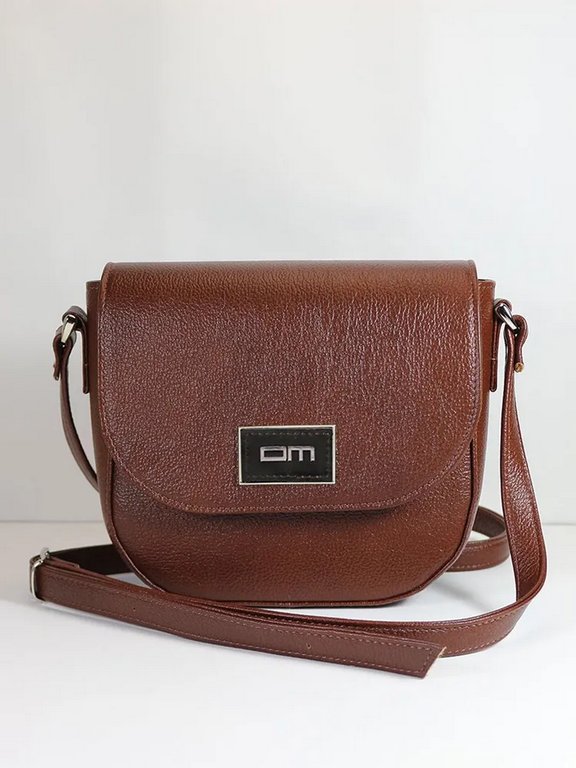 Сумка женская  D.Morelli, нат. кожа, коричневая