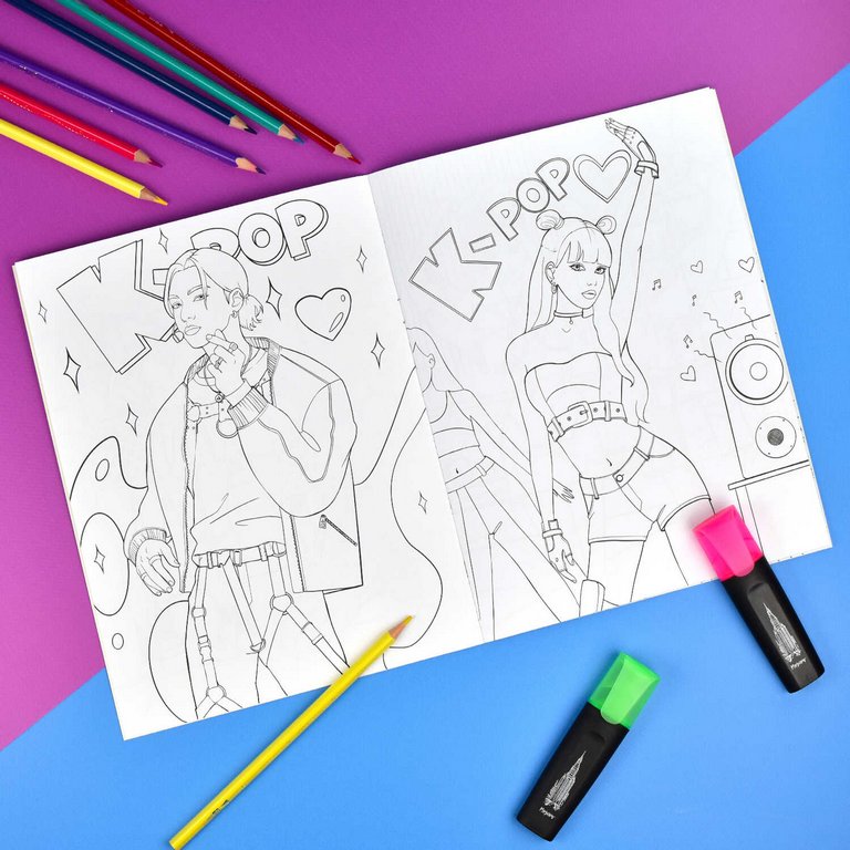 Раскраска А4 "K-POP" 8л Феникс+