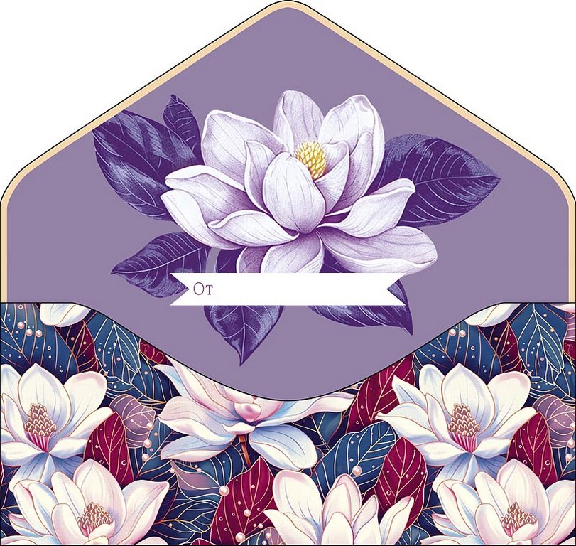 Конверт (для денег)  ЛЮКС "С Днем Рождения!"