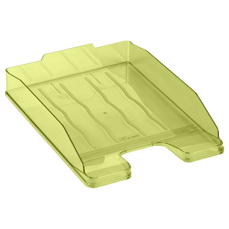Лоток горизонтальный Стамм Эксперт тонированный, лайм