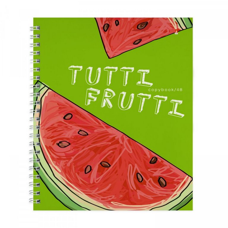 Тетрадь 48 лист кл. А5 на гребне "FRESH&FRUITY" 5 ВИДОВ