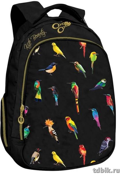 Рюкзак школьный для девочки Kite "Beauty" 44*30*16см черный