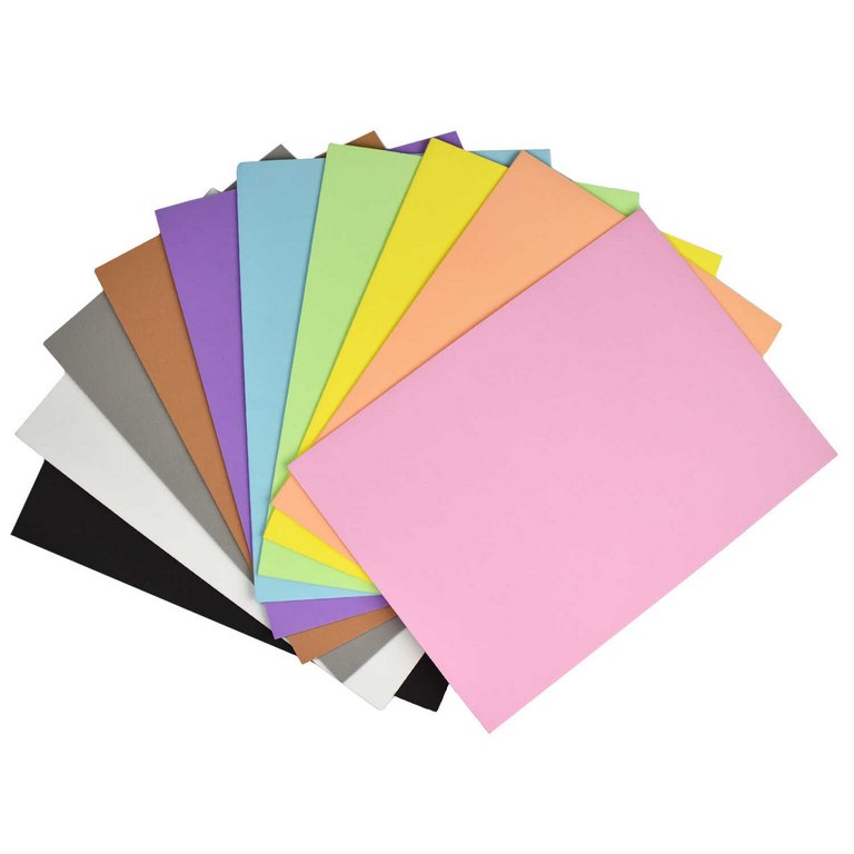 Фоамиран 2мм, А4 ассорти пастельных цветов (набор 10 листов) Феникс+