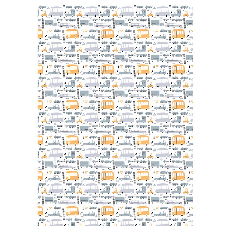 Бумага упаковочная 70*100см  в рулоне (ассорти) "Сhildish" MESHU