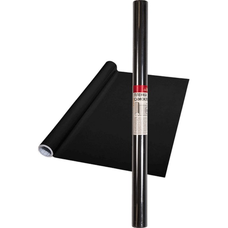 Пленка самокл.  черная для написания мелом (замена меловой доски) 45*100 смм, 1000 мкм, матовая