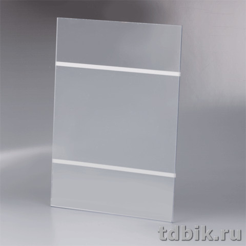 Подставка инф. настенная А4 верт. 210*297 мм самоклеящ. оргстекло Brauberg