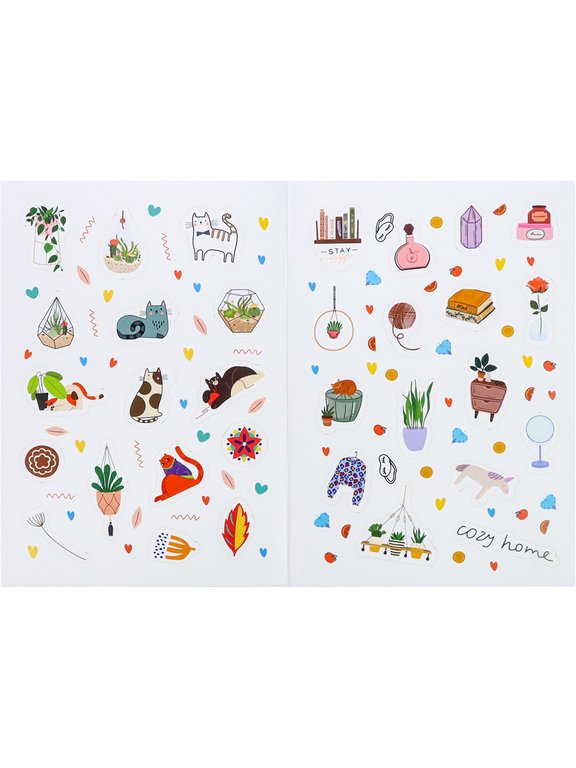 Набор наклеек 220 шт, "Хюгге и кошечки"  MILAND