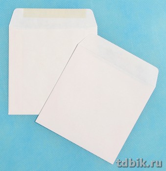 Конверт  для 1CD бумажный (125*125), с клеевым слоем, без окна