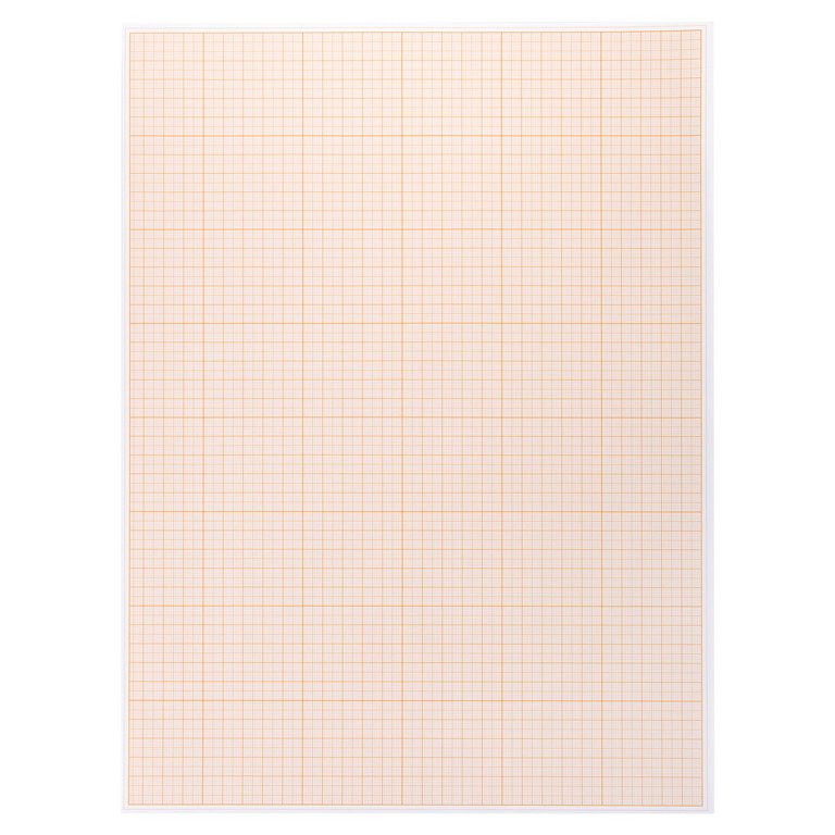 Миллиметровая бумага 420 мм*295 мм, А3, 8л., оранжевая