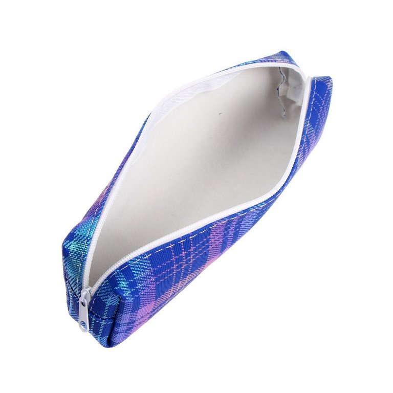 Пенал  универсальный Calligrata "Шотландка" 21х2,5х6,5 см. ПВХ (ассорти)