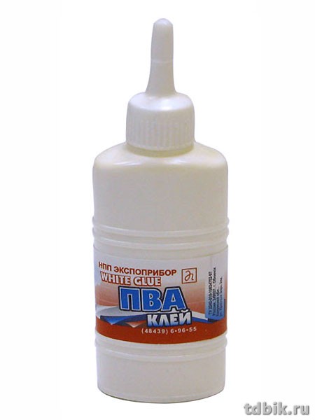 Клей ПВА 150 гр с дозатором Экспоприбор