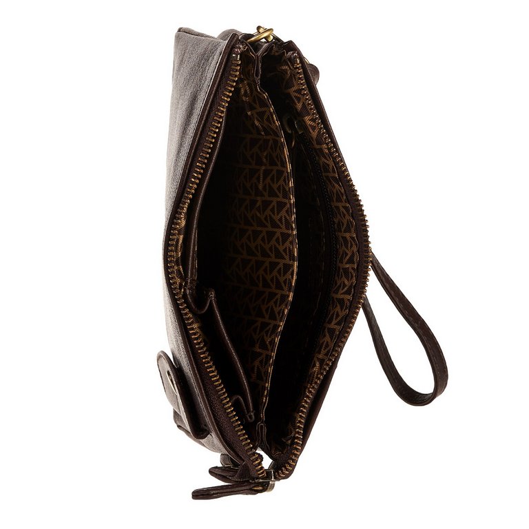 Сумка-органайзер Dr.Koffer 20*13*4см, нат. кожа, коричневый