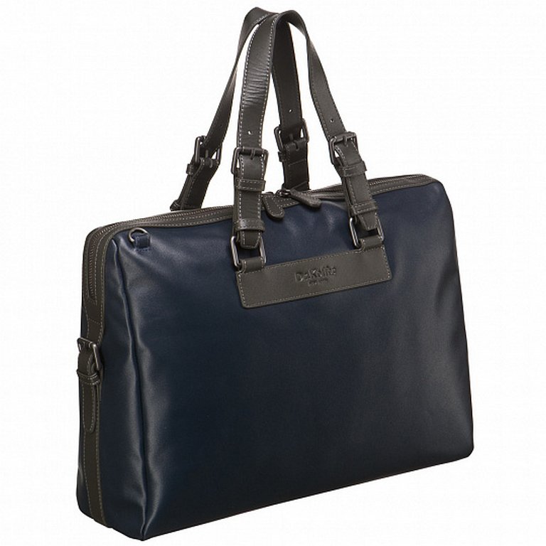 Сумка для документов Dr.Koffer, нат. кожа, синяя