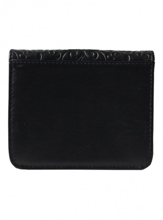 Портмоне D.Morelli женское "Энжи" мини, нат.кожа, черное