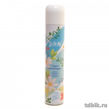 Освежитель воздуха До Ре Ми аква + оазис релаксации, 350 мл.