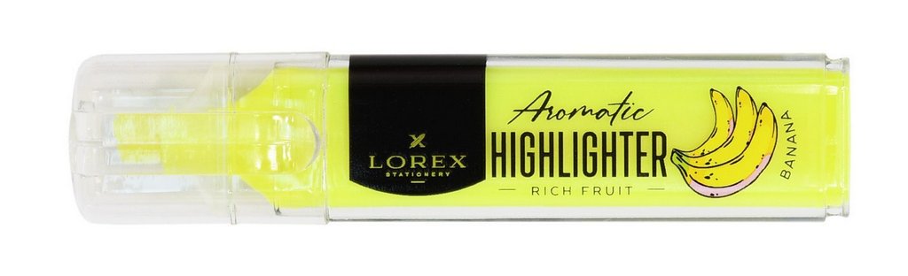 Текст-маркер ароматизированный LOREX "RICH FRUIT" 1-3,5 мм желтый