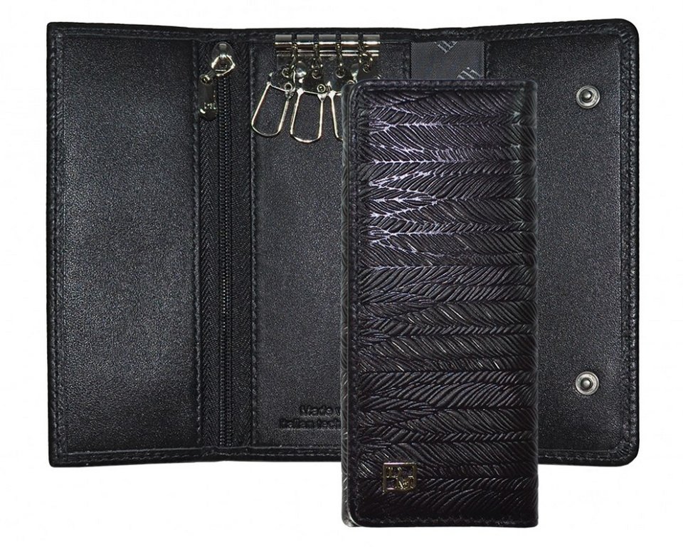 Футляр для ключей  D.Morelli "Кредо" нат. кожа, черный