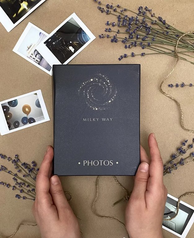 Фотоальбом 100 фото 10*15см "Млечный путь" 12*16,5 см