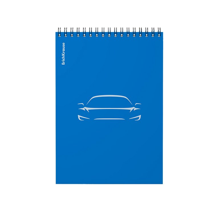 Блокнот А5  80л., 148*210 мм, на гребне ErichKrause "Mirage" пластик. обл., клетка, синий