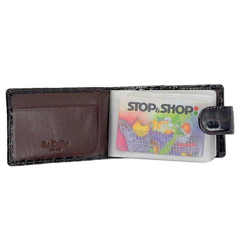 Визитница Dr.Koffer 11*7см на 48 визиток, коричневый