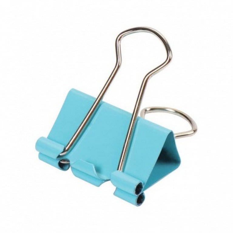 Зажим для бумаг 32 мм цветной