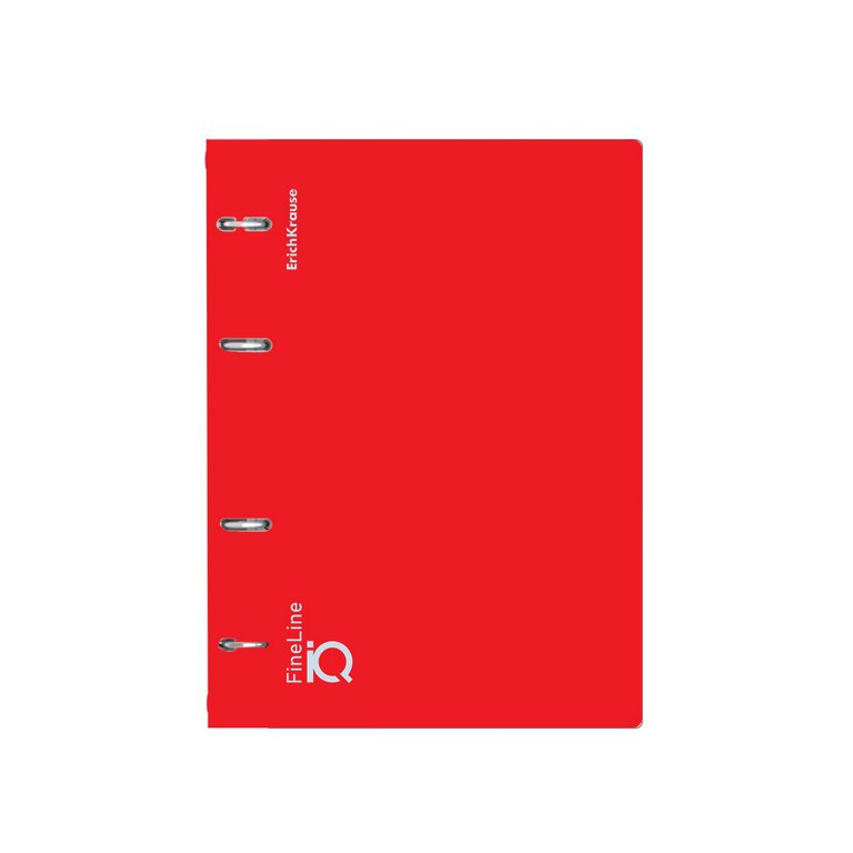 Тетрадь 100 лист кл. А5 на кольцах ErichKrause "IQ FineLine. Classic" красная