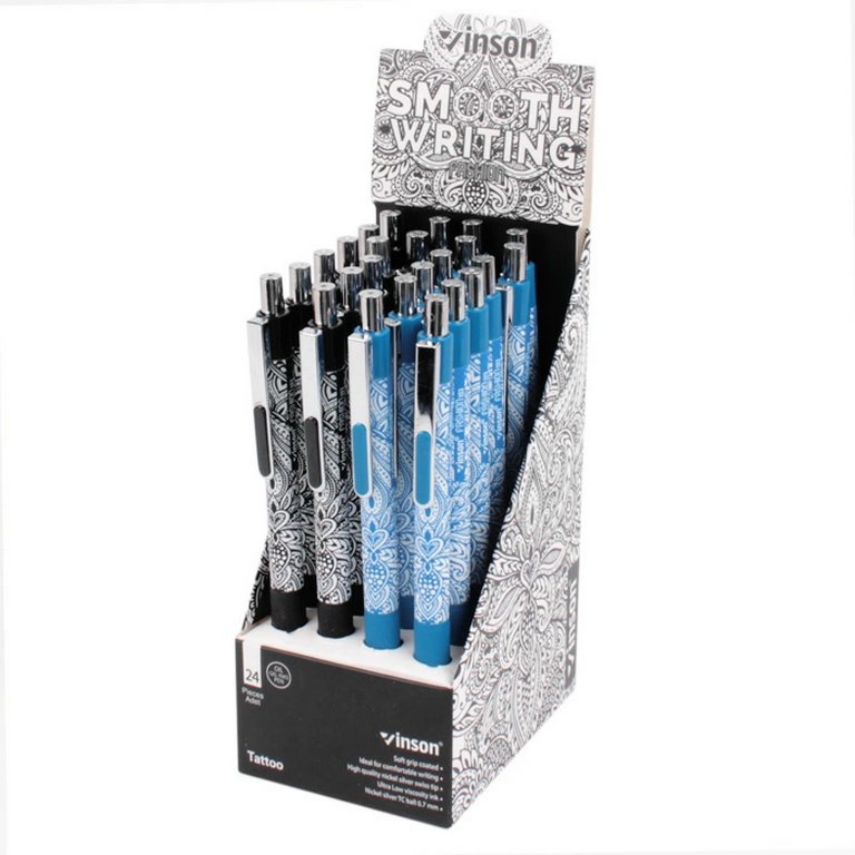 Ручка шариковая авт.  масляная "Fashion" резин. упор 0,7мм синяя (стерж. 107мм)