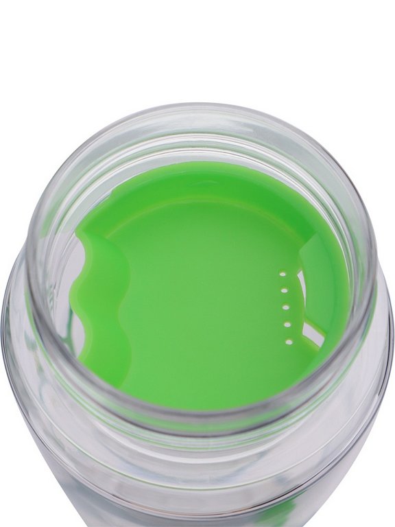 Бутылка пластиковая  500мл "Это моя бутылка" прозрачная в зеленом чехле MILAND