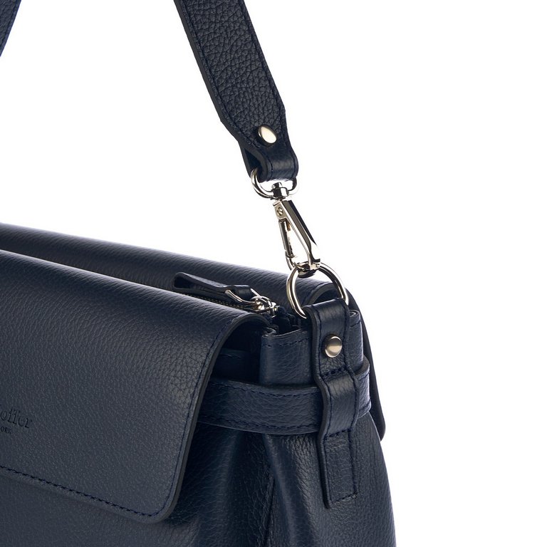 Сумка женская Dr.Koffer 26х17х9см см, нат.кожа синий