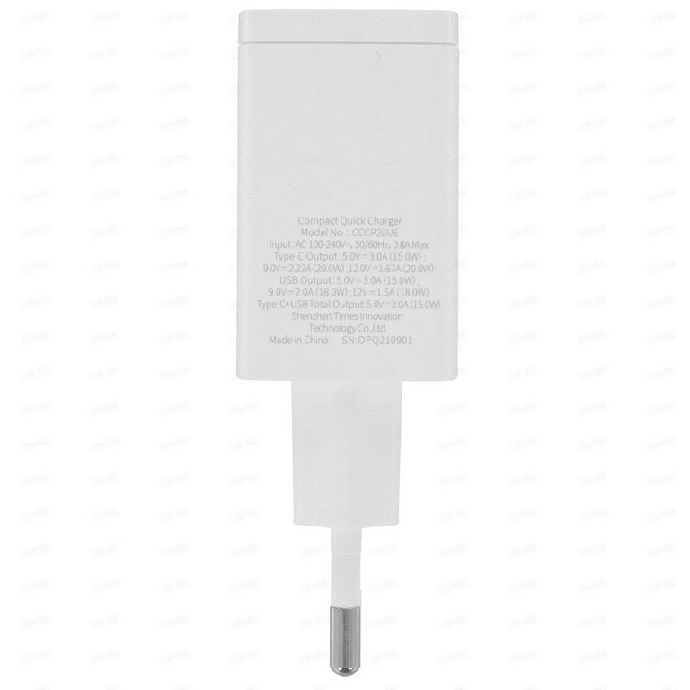 Сетевое зарядное устройство Baseus Compact Quick Charger белый