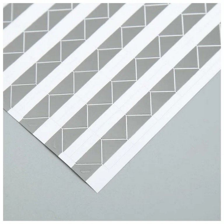 Набор уголков для фото 102шт/уп. серебро