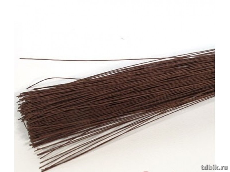 Проволока флористическая 0,7мм*40см коричневая (20шт/уп) HobbyTime