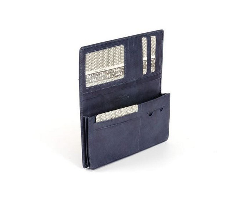 Портмоне D.Morelli мужское "БОНД" нат.кожа, цвет синий