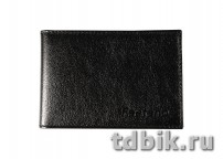 Визитница на 32 визитки Faetano, нат.кожа, черная