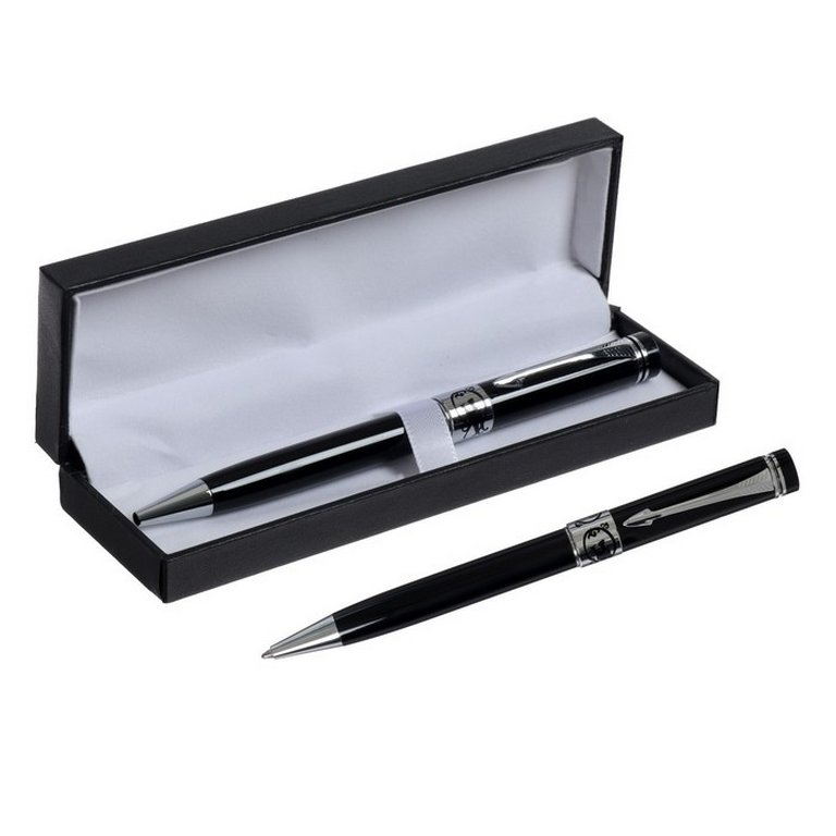 Ручка шариковая Calligrata "Премиум" метал. корпус, синяя 0,7 мм (стерж.98мм тип Parker)