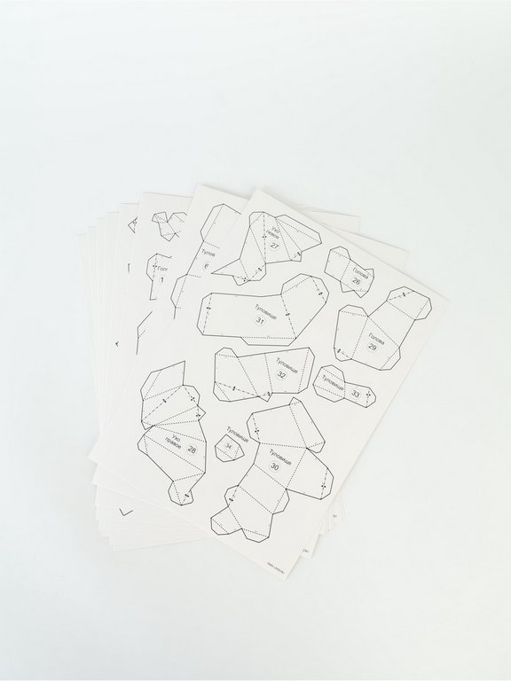 Набор для создания полигональной фигуры из зеркальной мозаики «Корги»