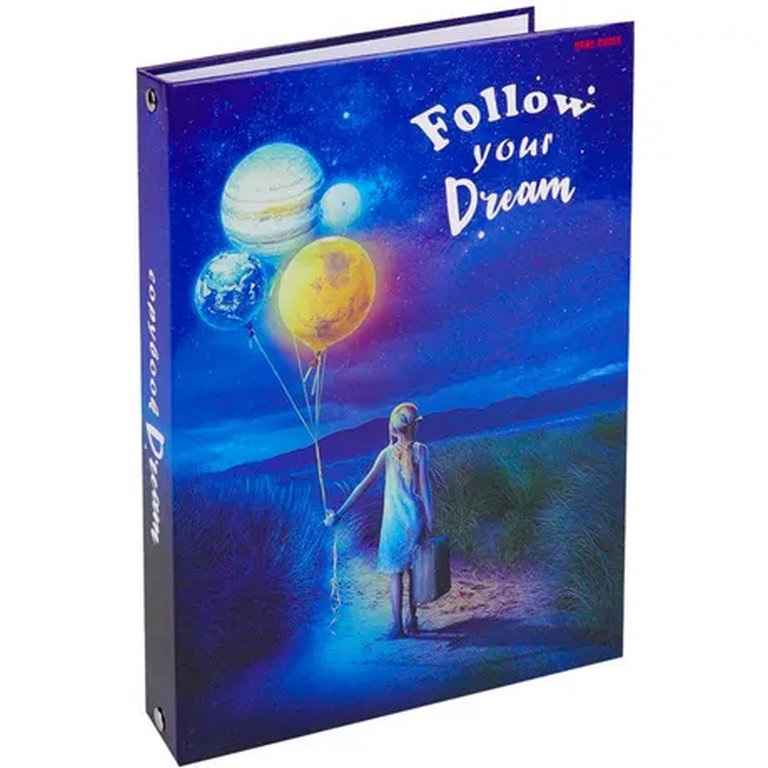 Тетрадь 100 лист кл. А5 на кольцах "СЛЕДУЙ ЗА МЕЧТОЙ"