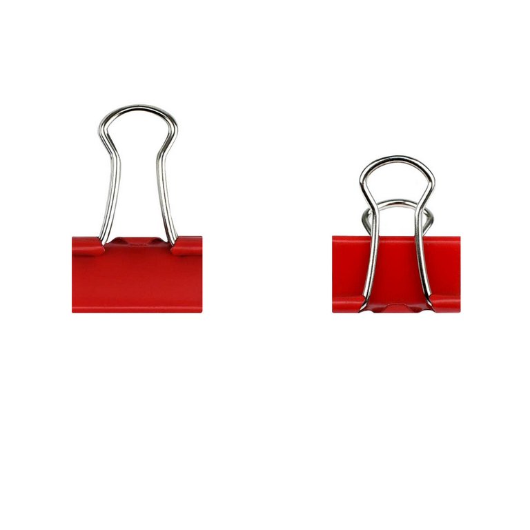 Зажимы красные 25 мм 10шт/уп Феникс Кокетливое сердечко