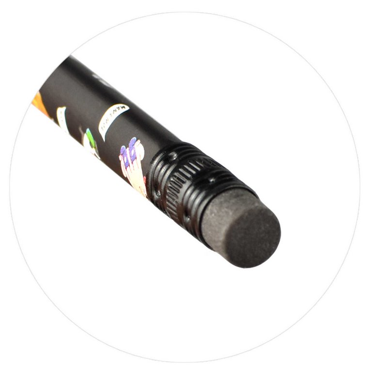 Карандаш ч/г HB с рис. трехгранный Феникс+ "Коты разных стран" с ластиком (дерево)