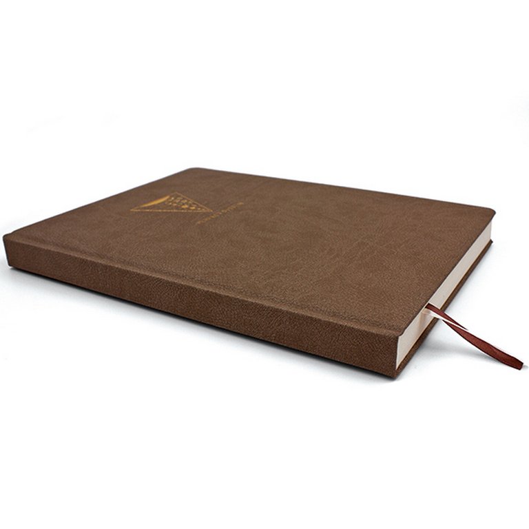 Тетрадь 128 лист кл. А4 тв.обложка тиснение фольгой, кожзам, 2 ляссе, PERFECT SYSTEM ligh