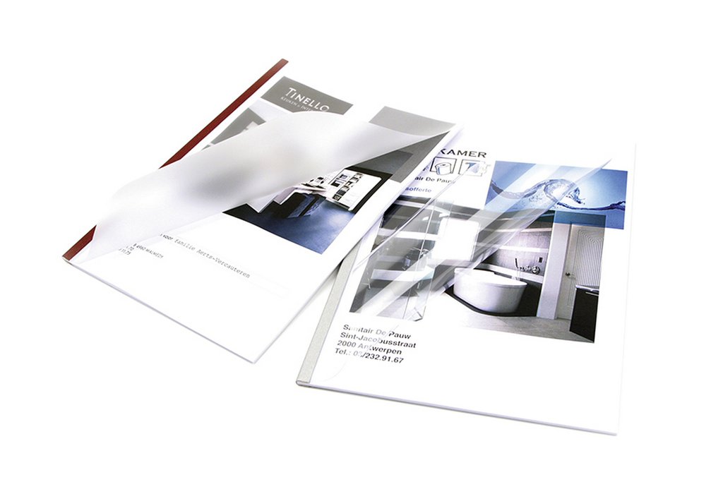 Обложки А4 Unibind комбинир. прозрачная/матовая Flex/Plus  40-60 л., (88шт/уп) алюмин. корешок