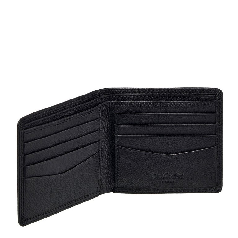 Портмоне Dr.Koffer 11*9 см нат. кожа, черный