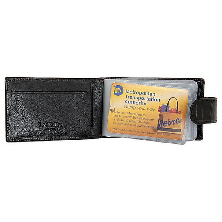 Визитница Dr.Koffer 11*7см на 48 визиток, черный