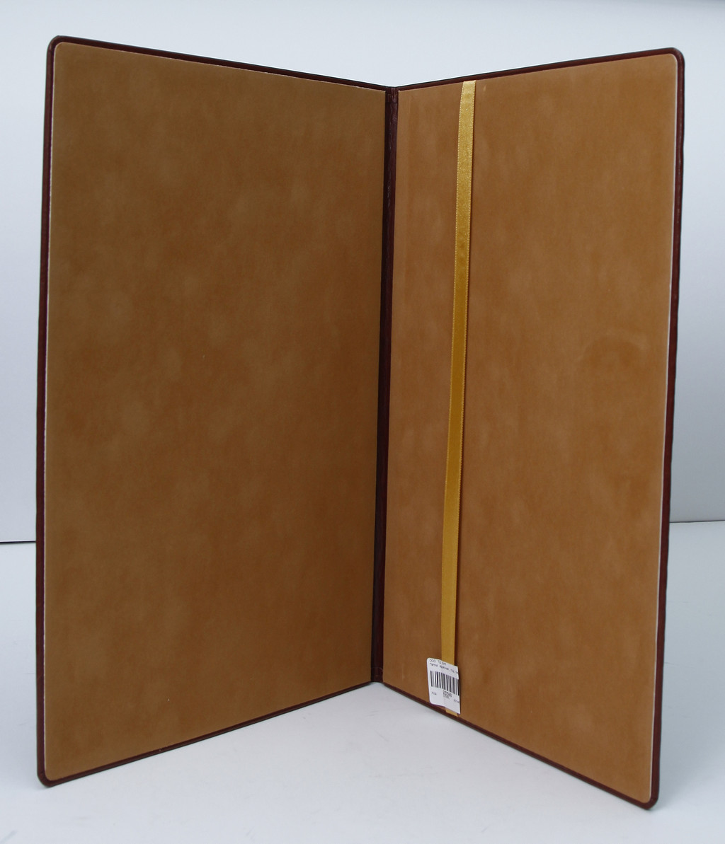 Папка адресная, под персонализацию, материал небраска, цвет коричневый