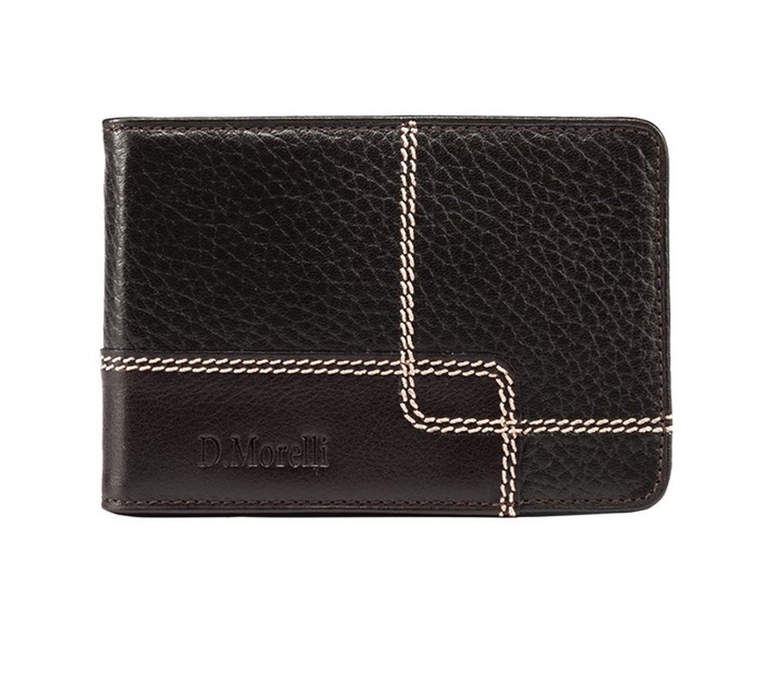 Визитница D.Morelli "Floter kross" с карманами, нат. кожа