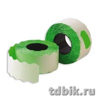 Лента для э/пистолетов цвет зеленый 26*16 волна (1000 эт)