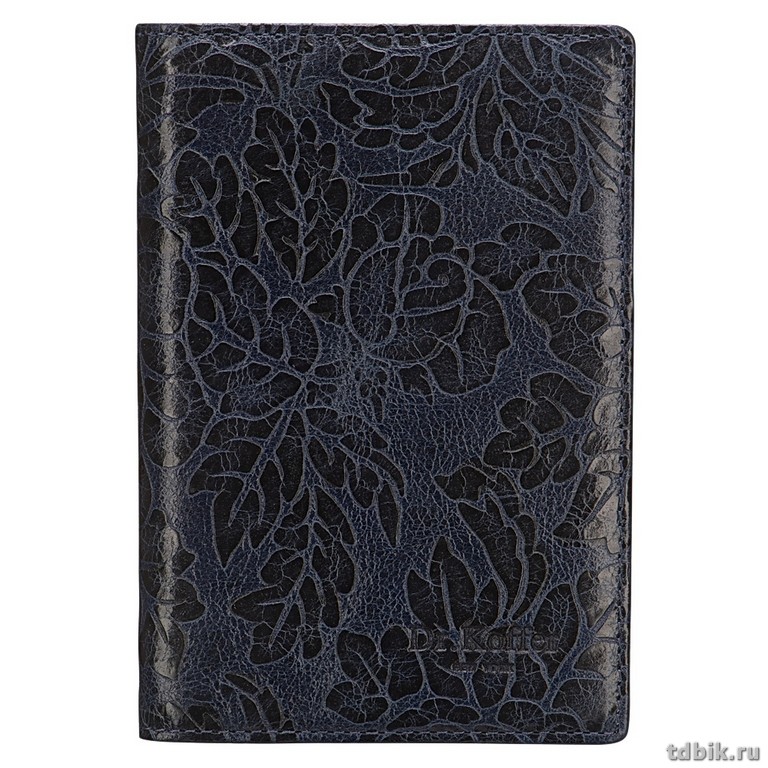 Обложка для паспорта Dr.Koffer нат. кожа, синяя